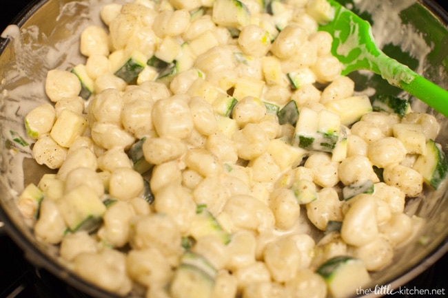 Shrimp Alfredo Gnocchi from thelittlekitchen.net