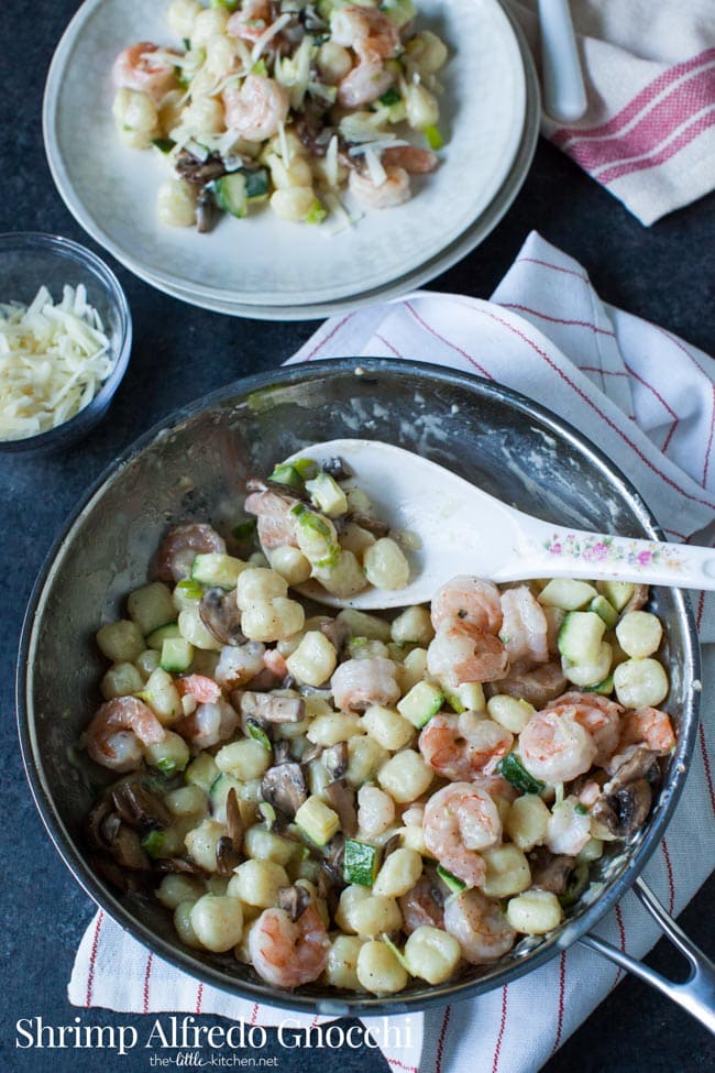 Shrimp Alfredo Gnocchi from thelittlekitchen.net