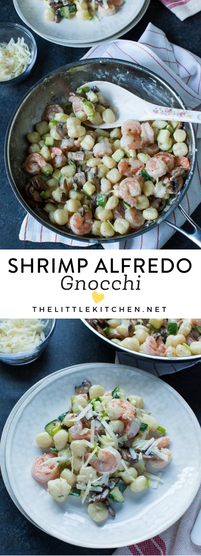 Shrimp Alfredo Gnocchi from thelittlekitchen.net