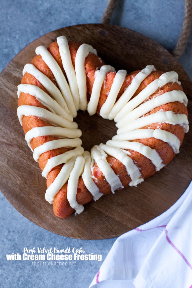 Hidden Heart Bundt Cake (made with a cake mix!) - In Fine Taste