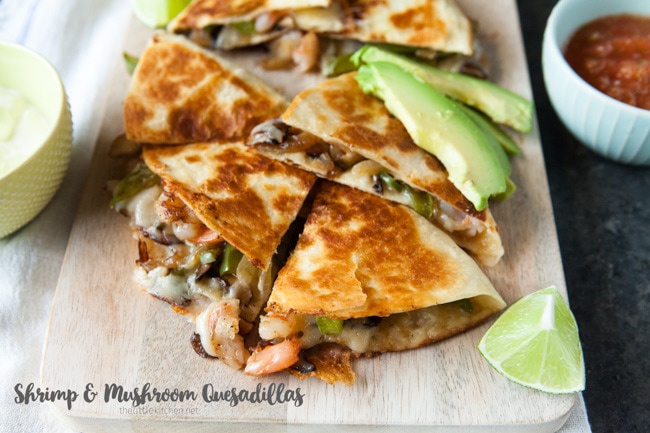 Shrimp Quesadillas from thelittlekitchen.net