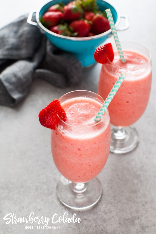 Strawberry Colada from thelittlekitchen.net