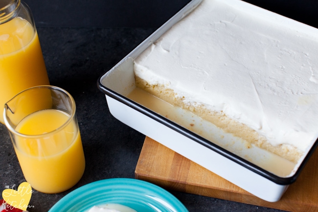 Orange Tres Leches Cake from thelittlekitchen.net