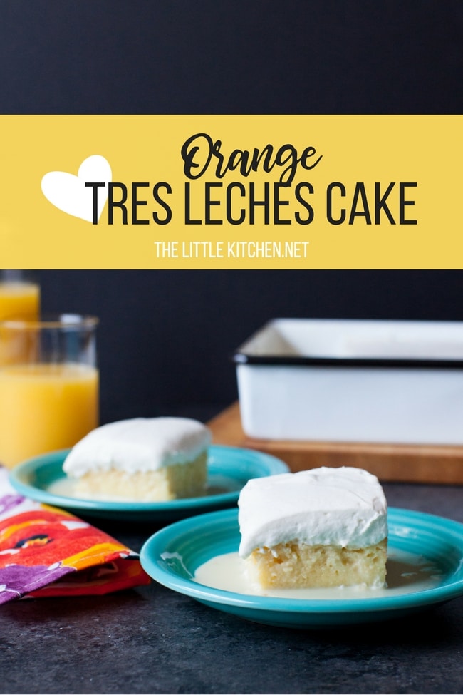 Orange Tres Leches Cake from thelittlekitchen.net