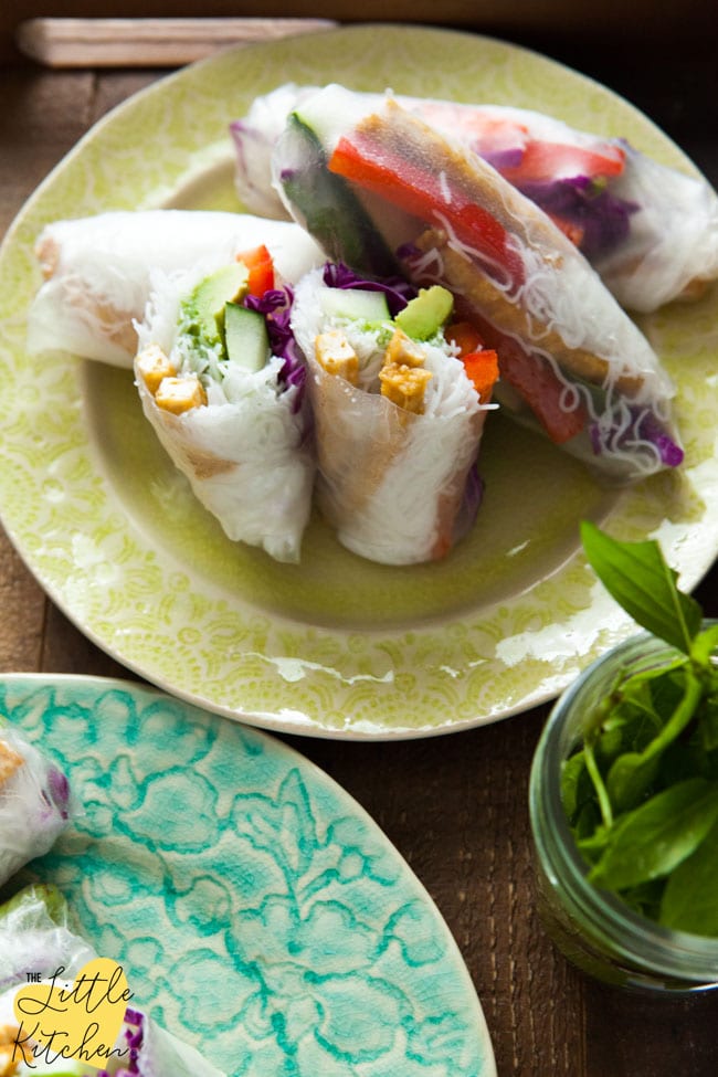 Tofu Spring Rolls from thelittlekitchen.net