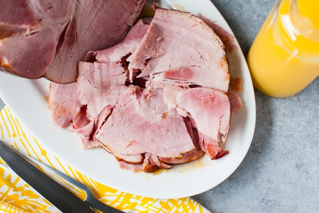 Orange Glazed Ham from thelittlekitchen.net