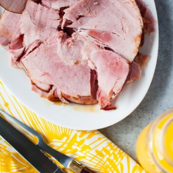 Orange Glazed Ham from thelittlekitchen.net