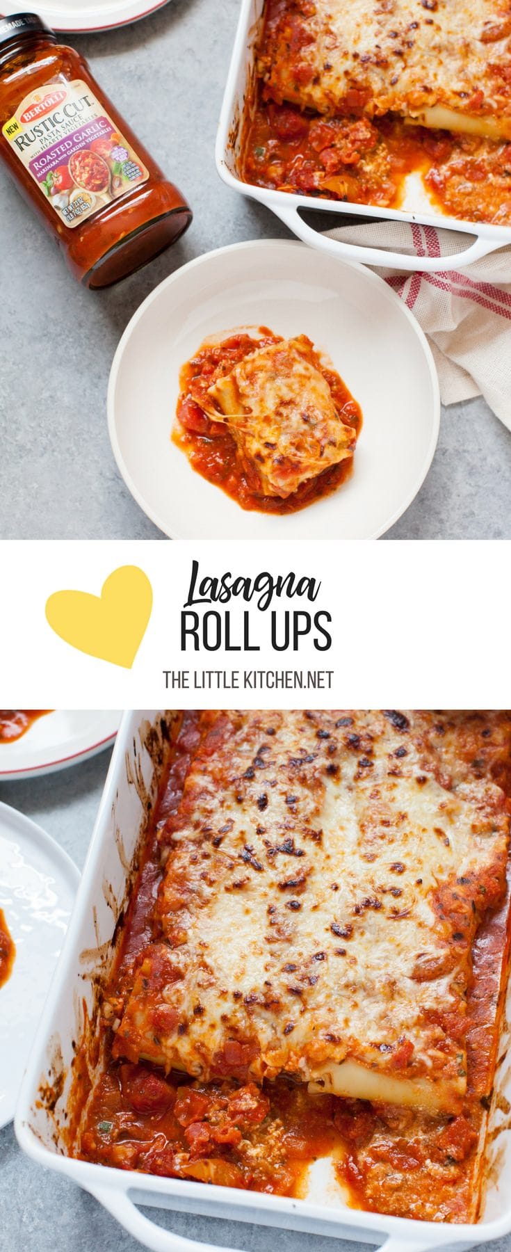 Lasagna Roll Ups from thelittlekitchen.net