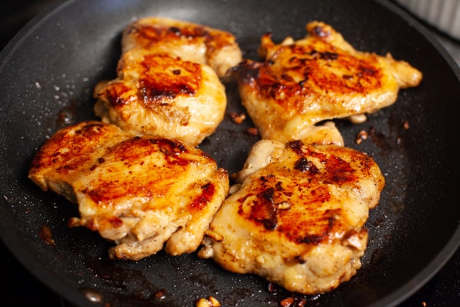 One Pot Soy-Glazed Chicken with Cilantro Lime Rice from thelittlekitchen.net