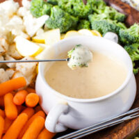 Beer Cheese Fondue from thelittlekitchen.net