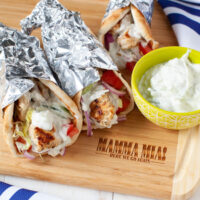 Grilled Chicken Gyros from thelittlekitchen.net