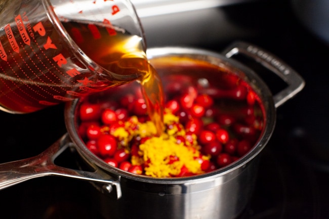 Cranberry Orange Sauce from thelittlekitchen.net