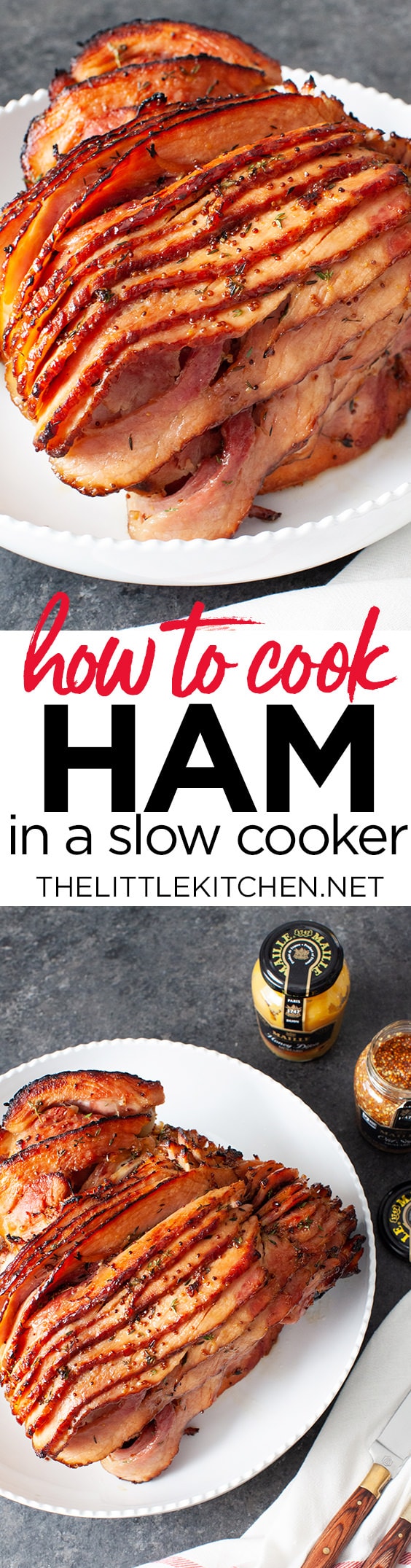 Slow Cooker Ham from thelittlekitchen.net