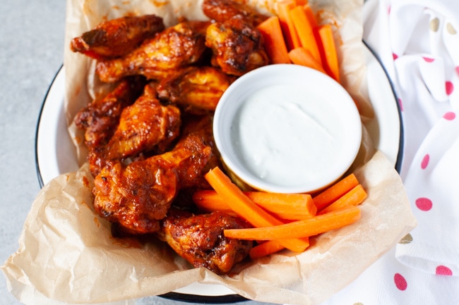 Air Fryer Chicken Wings from thelittlekitchen.net