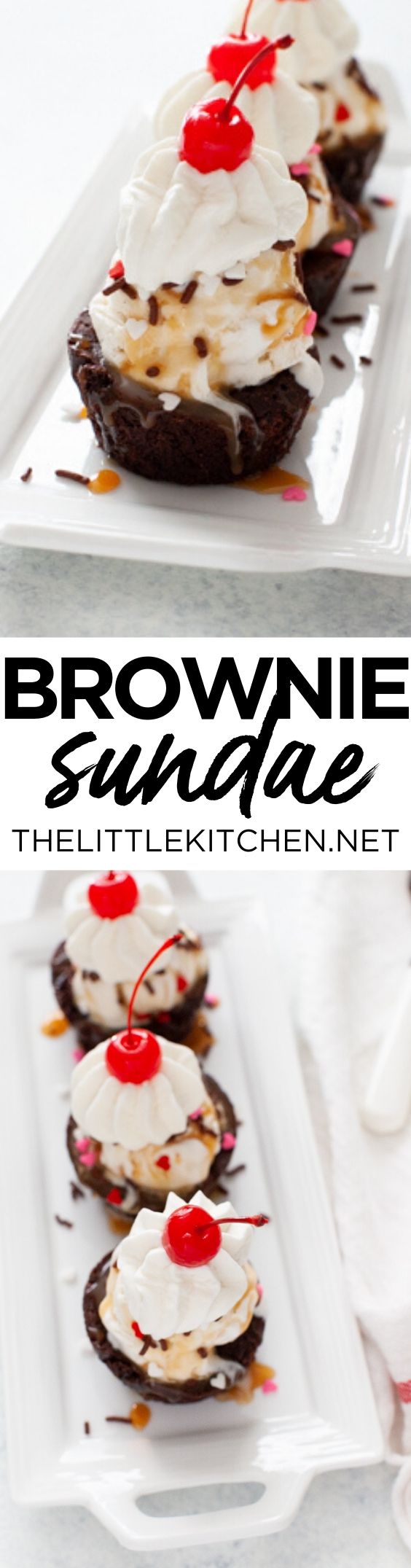 Brownie Sundae from thelittlekitchen.net