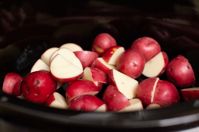 Crockpot Chicken and Potatoes from thelittlekitchen.net