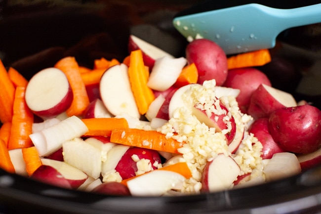 Crockpot Chicken and Potatoes from thelittlekitchen.net