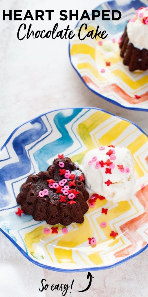 Heart Shaped Chocolate Cake from thelittlekitchen.net