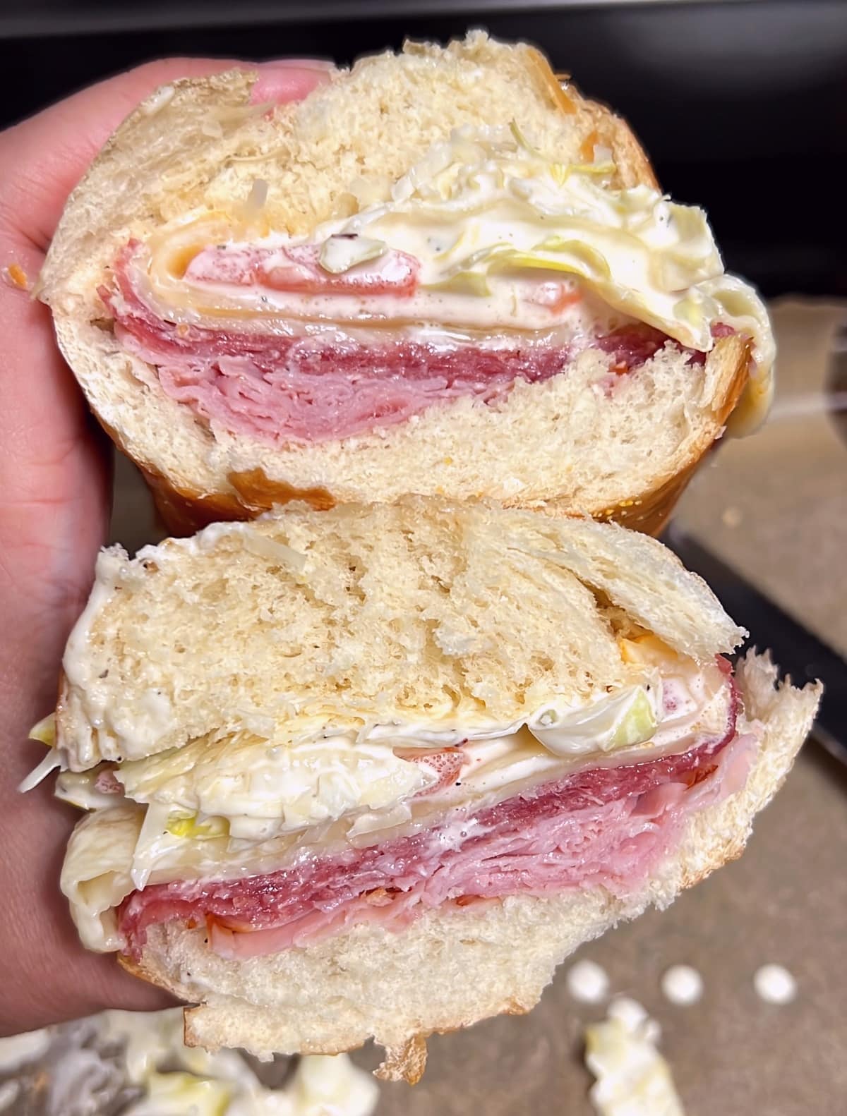 Grinder Sandwich (TikTok Viral Salad Sandwich) The Little Kitchen